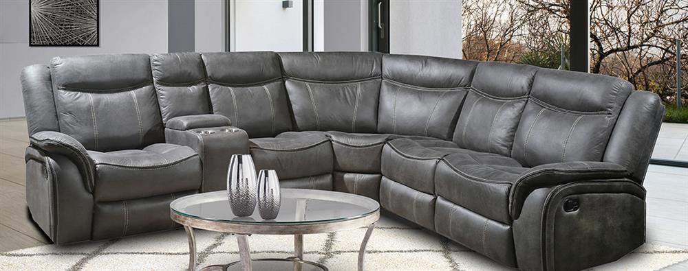 Badcock grey deals sectional