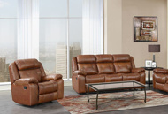Picture of Halston Saddle Leather Recliner