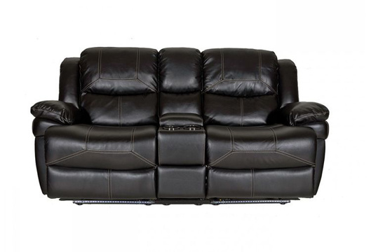 Picture of Flynn Black Console Loveseat with LED Lights
