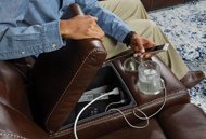 Picture of Avalon Reclining Console Loveseat