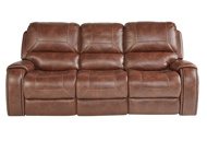 Picture of Wescott Brown Reclining Sofa & Console Loveseat