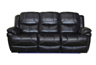 Picture of Flynn Black Reclining Sofa & Console Loveseat