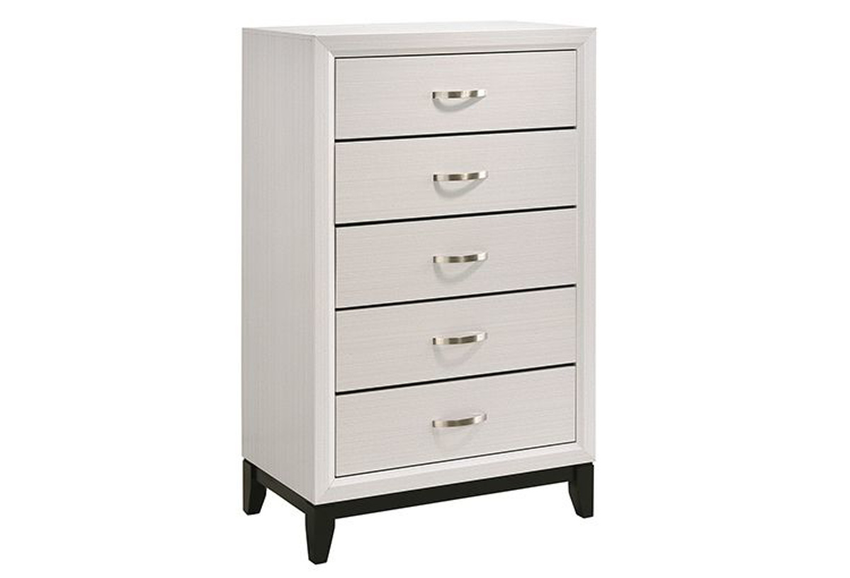 Picture of Alexis White 5 Drawer Chest
