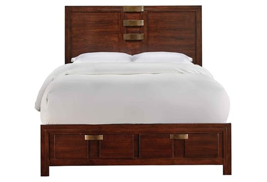 Picture of Diplomat Chestnut 3 PC King Storage Bed