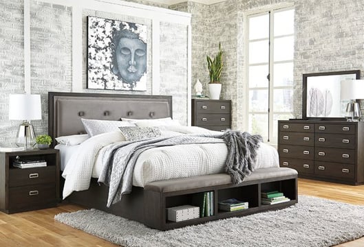 Picture of Hyndell Brown 5 PC Queen Bedroom