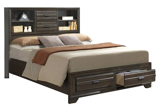 Picture of Trifecta Grey 3 PC Queen Storage Bed