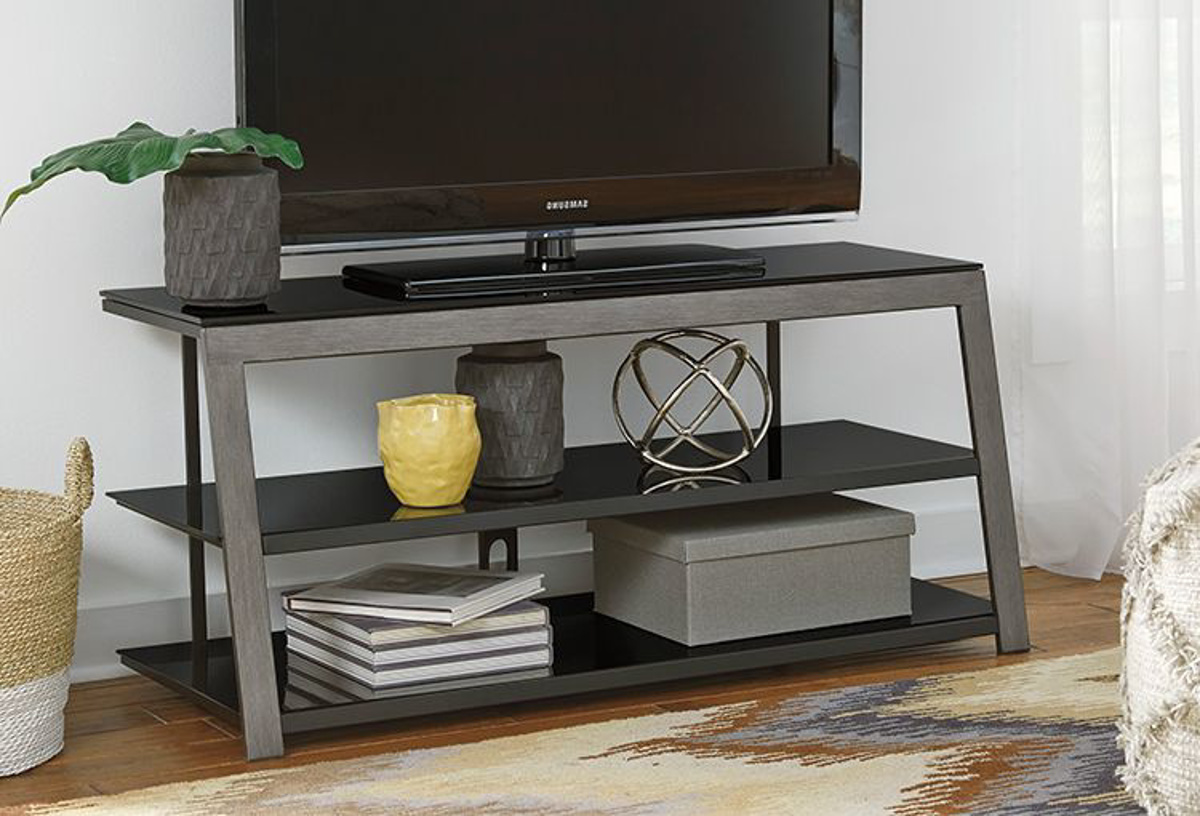Buy Rollynx Black TV Stand Part W32610 Badcock & More