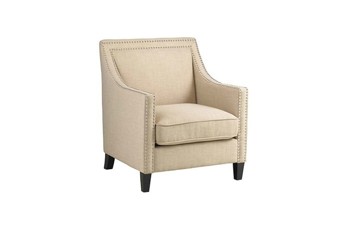 beige accent chairs