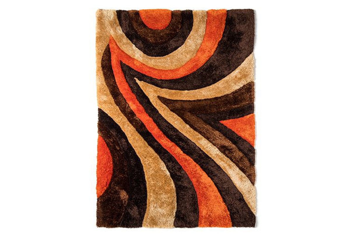 Art Gy Venus Accent Rug Part, Brown And Orange Area Rug