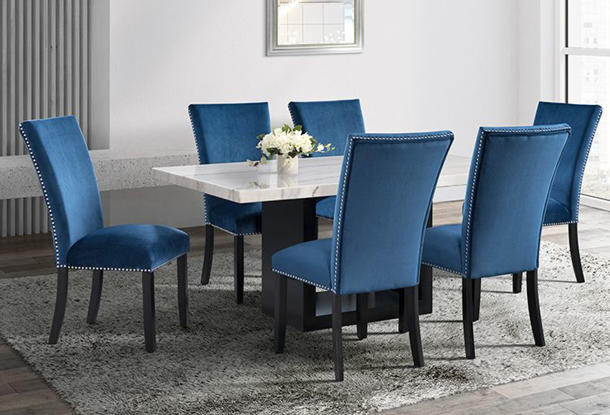 blue dining room chairs for sale