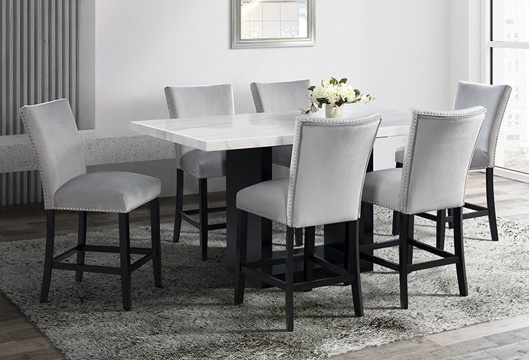 Picture of Valentino Grey Counter Height Dining Chair