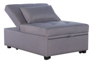 Picture of Dozer Grey Convertible Sleeper Chair