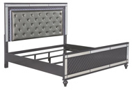 Picture of Refino  Grey Queen  3 PC Bed  with LED Lights