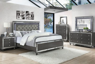 Picture of Refino  Grey Queen  3 PC Bed  with LED Lights