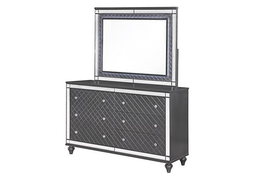 Picture of Refino Grey Dresser/Mirror with LED Lights