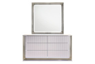 Picture of Aspen White Dresser & Mirror with LED Lights