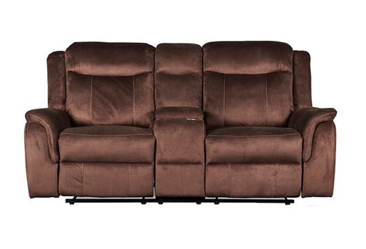 Picture of Jacob Brown Reclining Console Loveseat