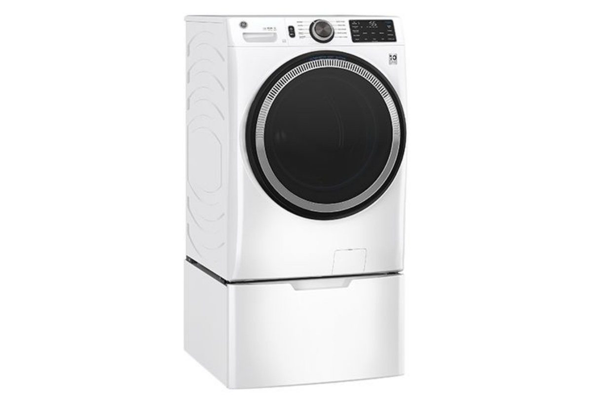Buy GE Front Load Washer & Dryer with Pedestal - Part# | Badcock & More