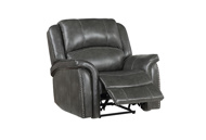 Picture of Grant Grey Leather Recliner