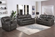 Picture of Grant Grey Leather Recliner