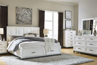 Picture of Brynburg White 3 PC King Storage Bed