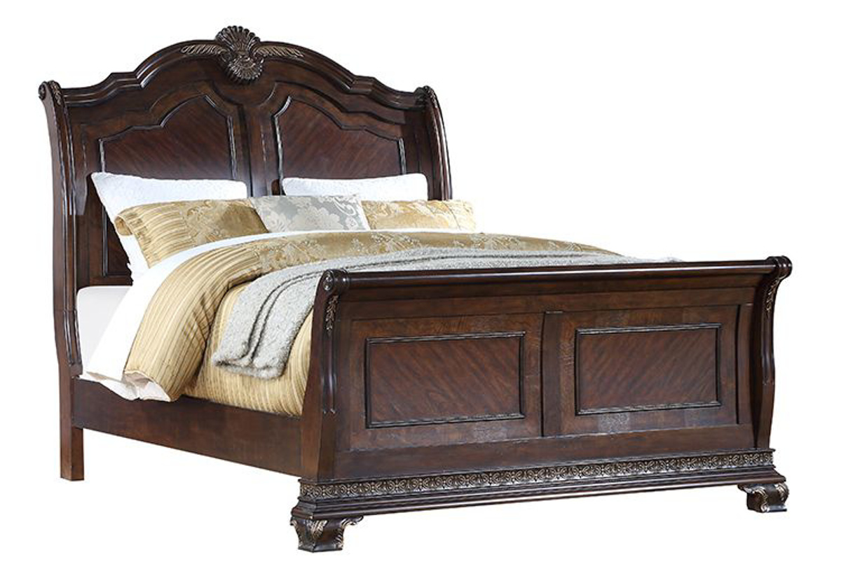 Picture of Celeste Cherry 3 PC King Sleigh Bed