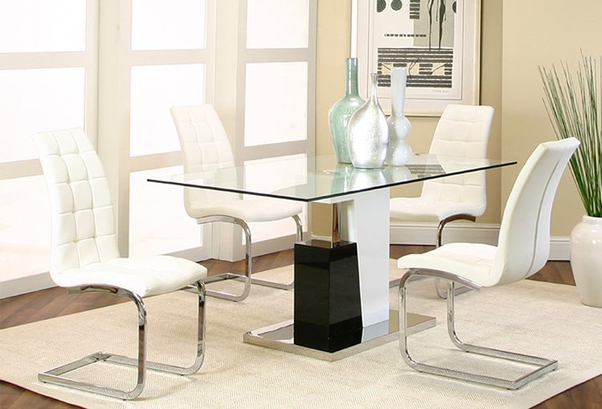 Picture of Padria 5 PC Dining Room - White Chairs