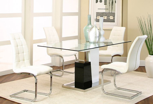 Picture of Padria 5 PC Dining Room - White Chairs