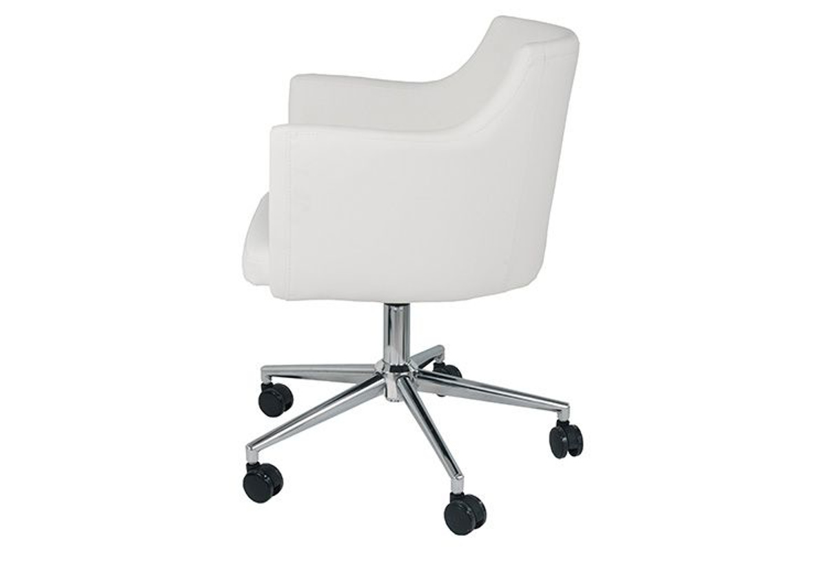 Buy Baraga White Swivel Desk Chair Part H41001A Badcock & More
