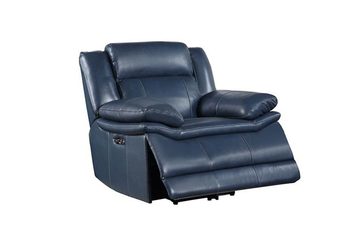 Picture of Vista Blue Leather Recliner