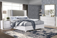 Picture of Aspen White 3 PC Queen Bed with Led Lights