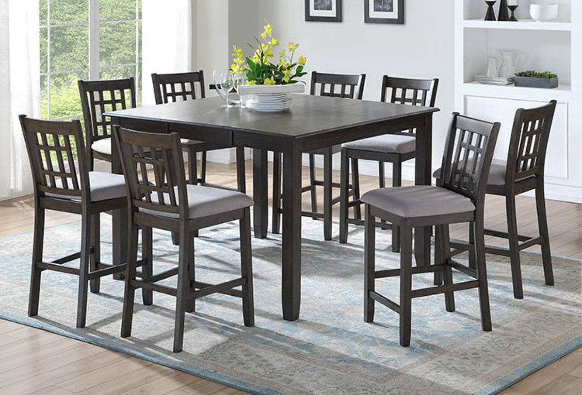 Preston 9 Pc Counter Height Dining Room, Counter Height Dining Room Table With 8 Chairs