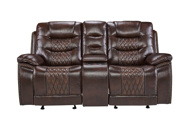 Picture of Royce Reclining Sofa and Console Loveseat