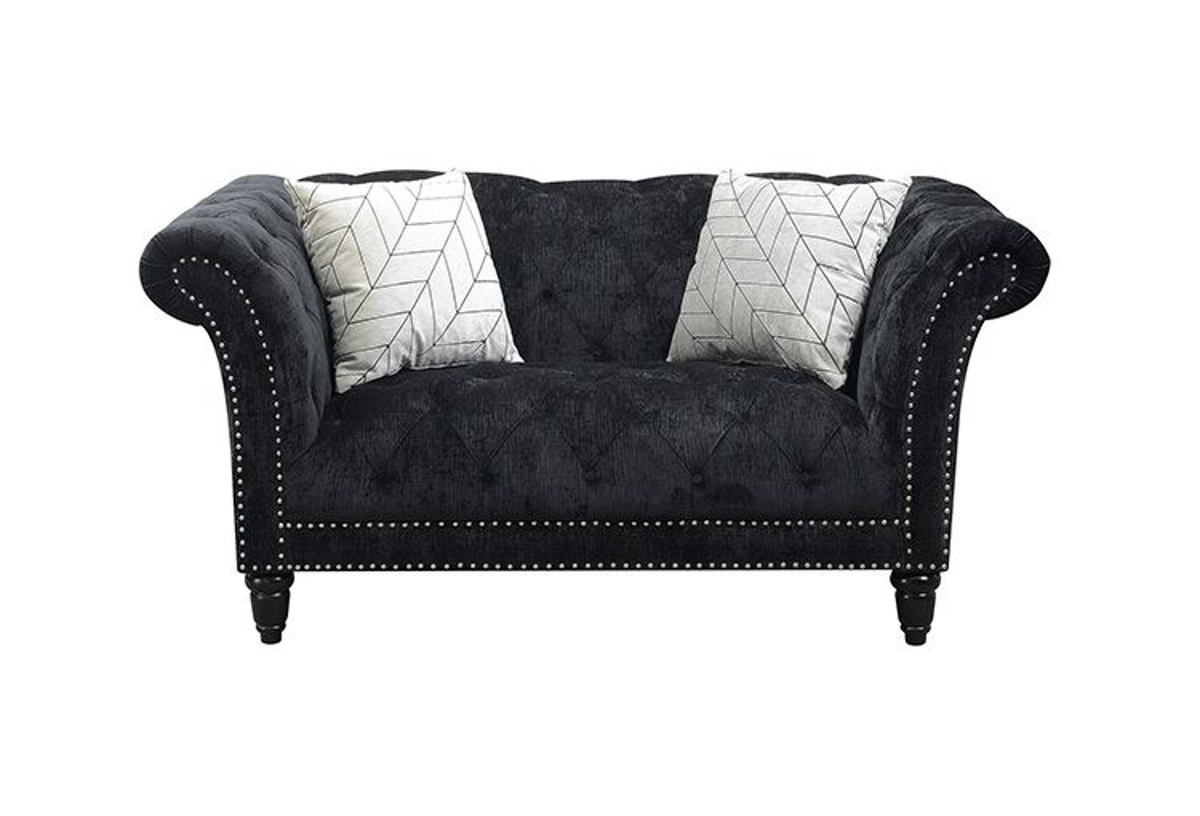 Picture of Twain Black Button Loveseat