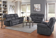 Picture of Knoxville Grey Reclining Sofa & Console Loveseat
