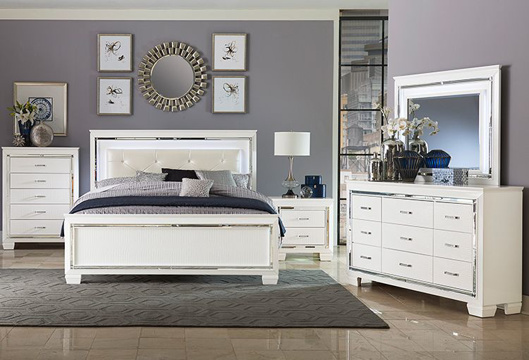 Buy Olivet Metallic 5 Pc Full Bedroom Part B560 31 36 55 86 Badcock More