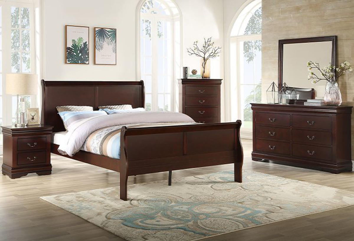 Picture of Kelsey Cherry 3 PC Queen Bed