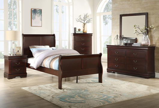 Picture of Kelsey Cherry 3 PC Twin Bed