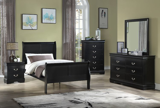 Picture of Kelsey Black 5 PC Twin Bedroom