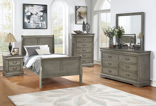 Picture of Kelsey Grey 5 PC Twin Bedroom
