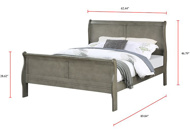 Picture of Kelsey Grey 3 PC Queen Bed