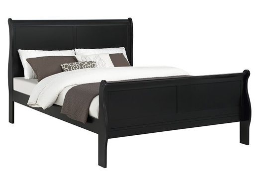 Kelsey Black 3 Pc Queen Bed Part, Value City King Bed Frame