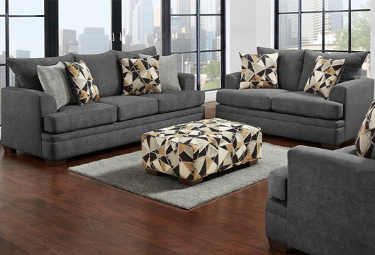 Picture of Neo Charcoal Sofa & Loveseat