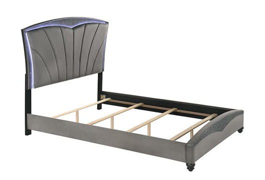 Picture of Frampton Grey Queen Upholstered Bed