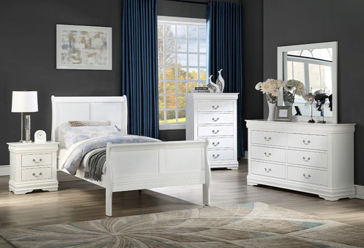 Picture of Kelsey White 5 PC Twin Bedroom Set
