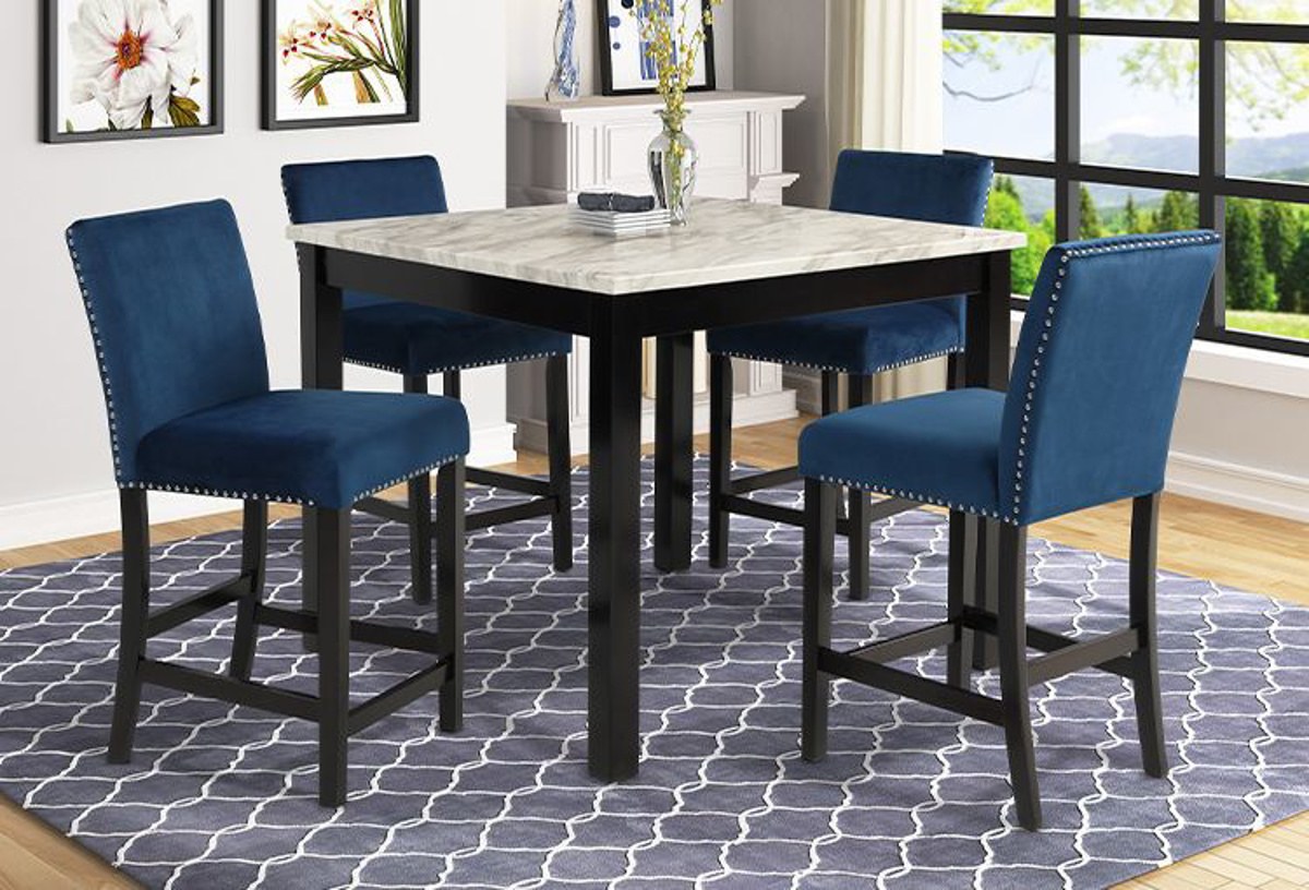 Picture of Lennon 5  PC Counter Height Dining Room - Blue