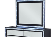 Picture of Reflections Black/Mirror 5 PC Queen Bedroom