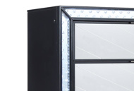 Picture of Reflections Black/Mirror Chest with LED Lights