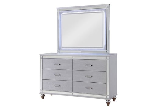 Picture of Athena Silver Dresser & Mirror
