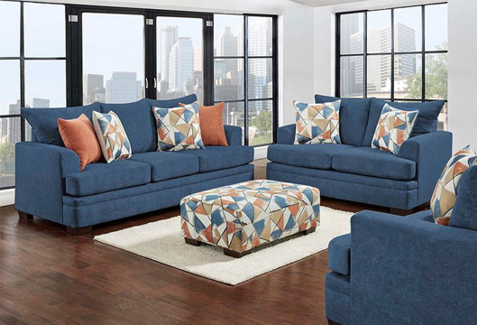 Picture of Neo Navy Sofa & Loveseat